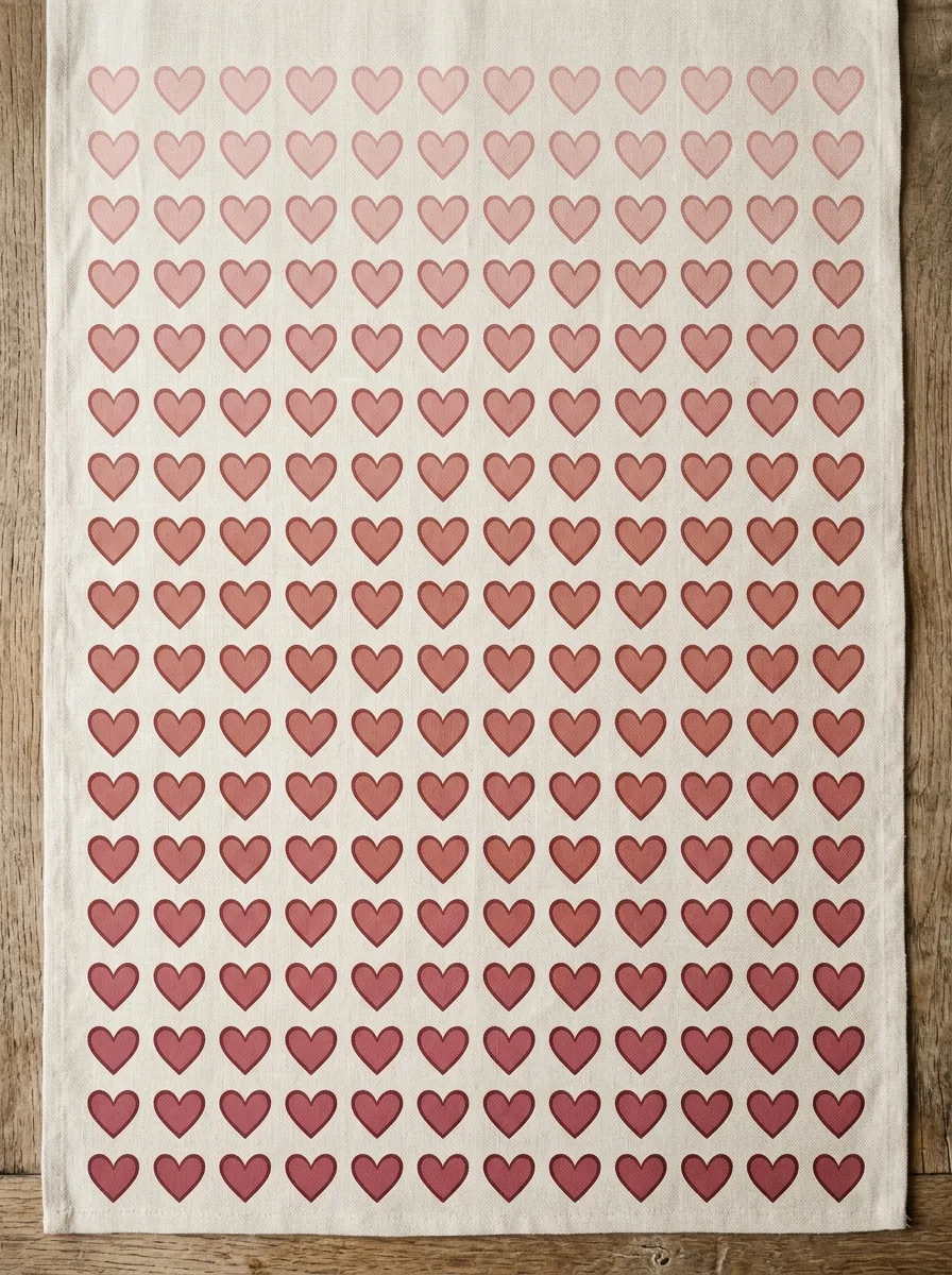 Ombre heart pattern