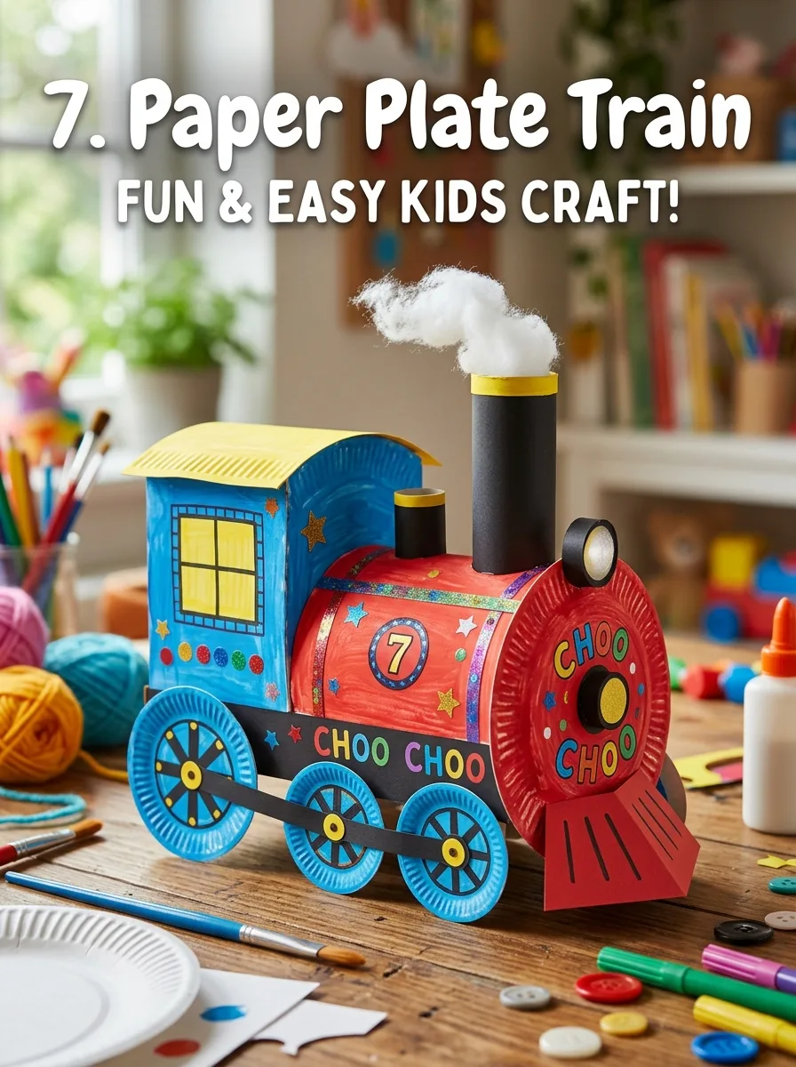 PAper plate train