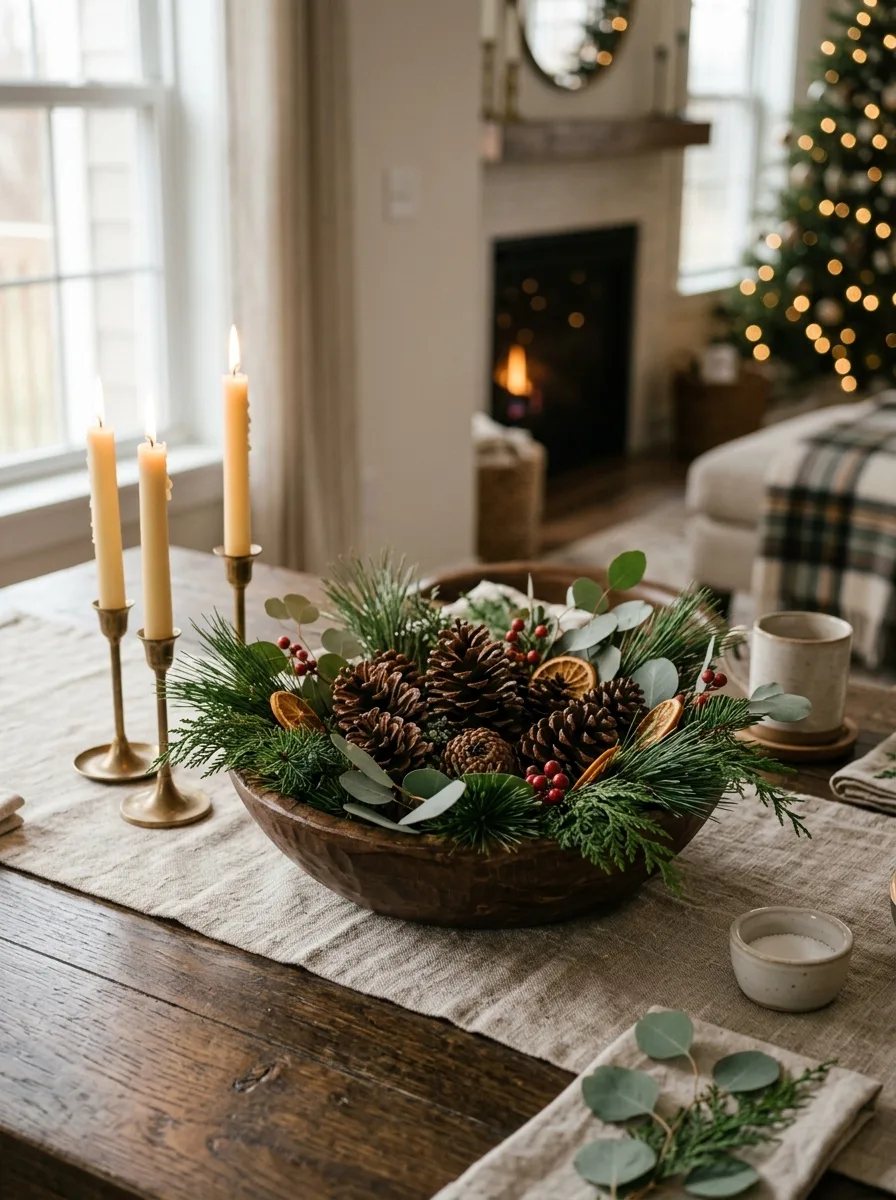 Pinecone greenery