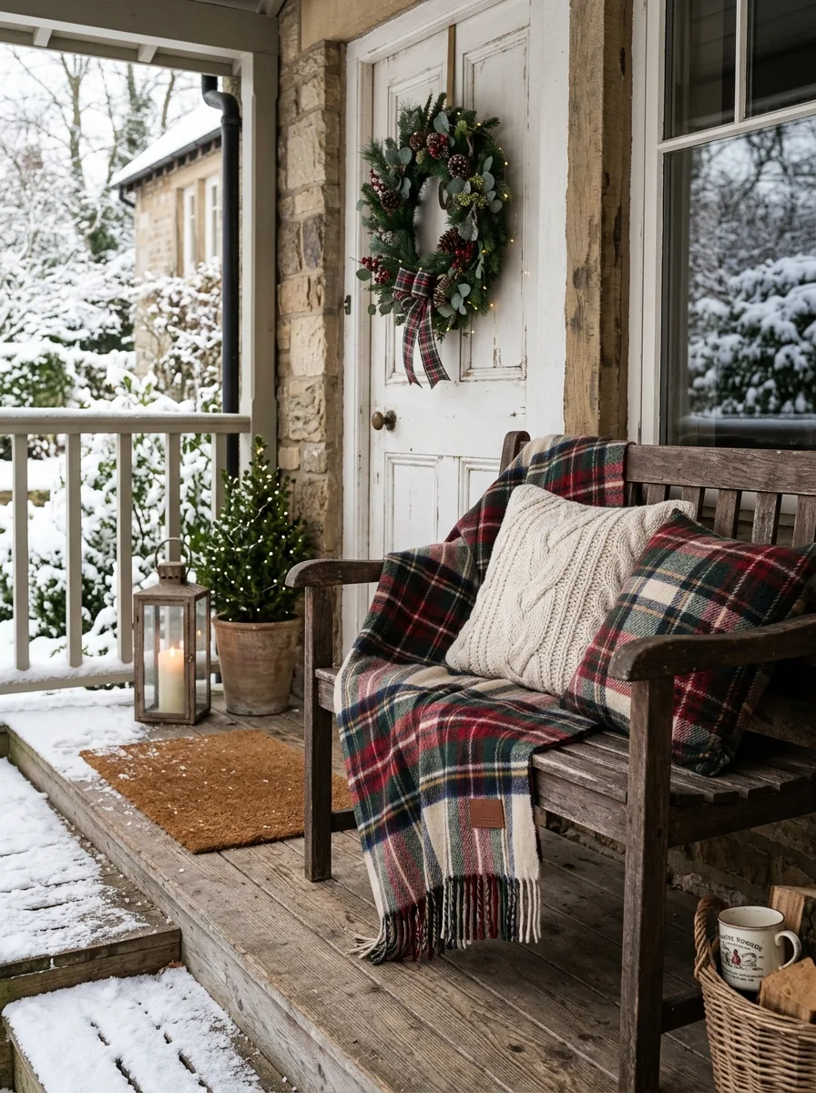 plaid throw
