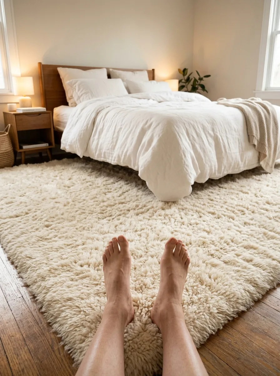 Plush area rug