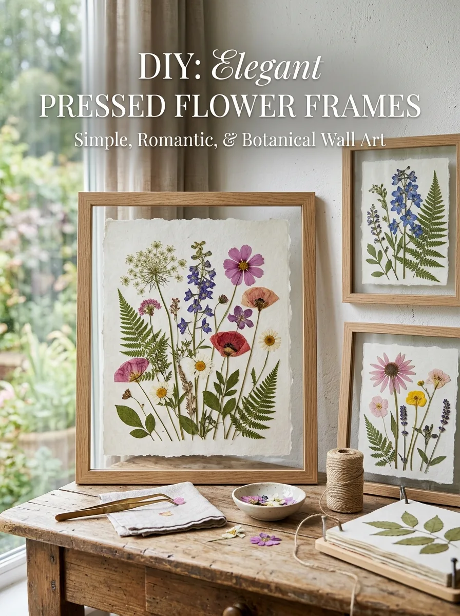 Pressed flowers