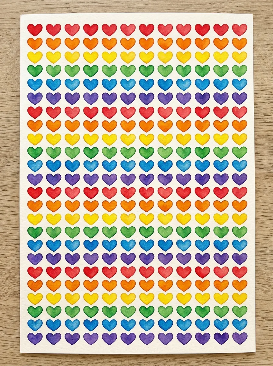 Rainbow pattern