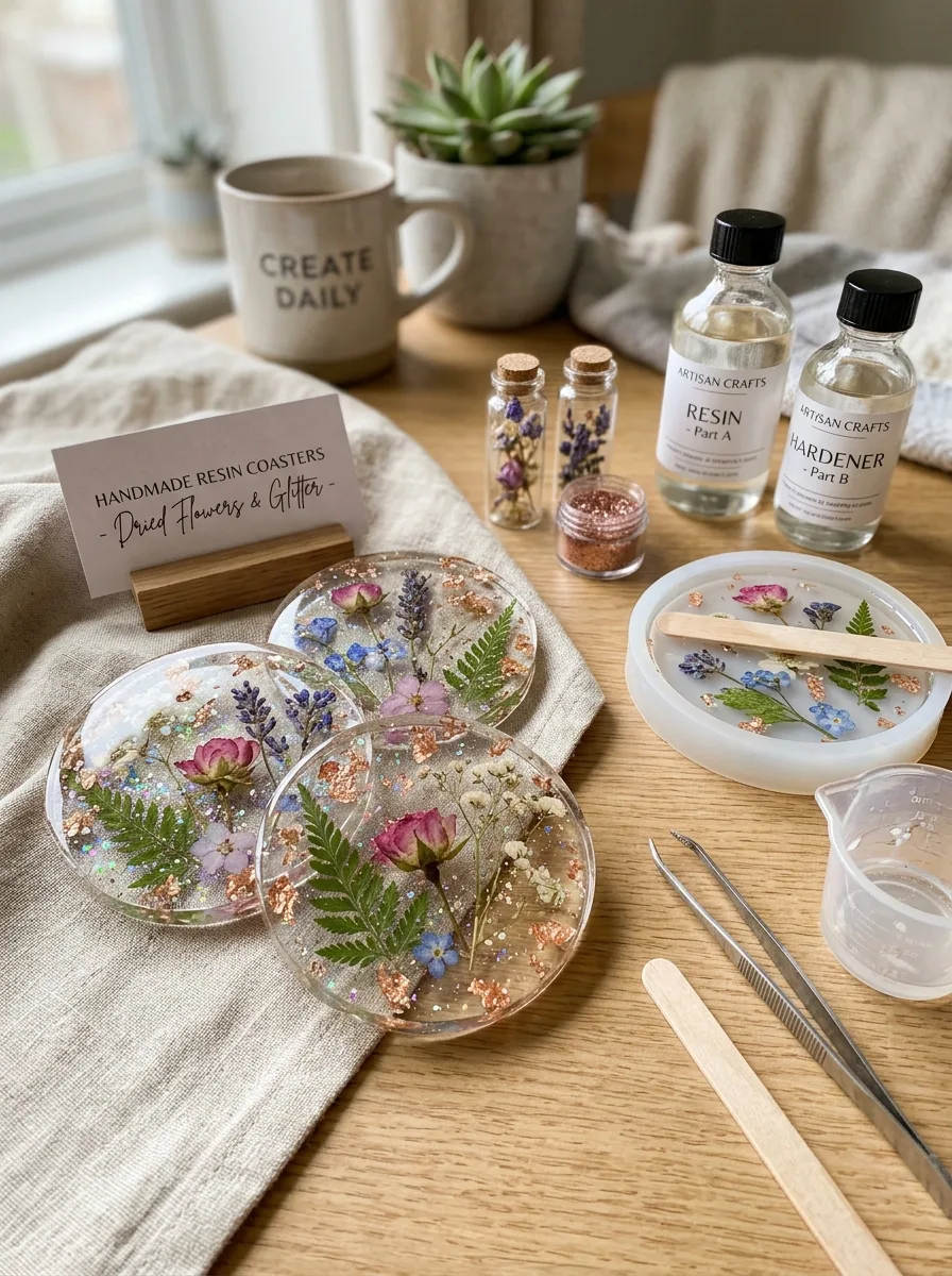 Resin coasters