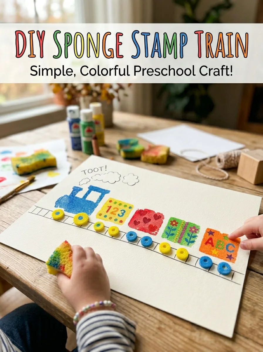 Sponge stamp train