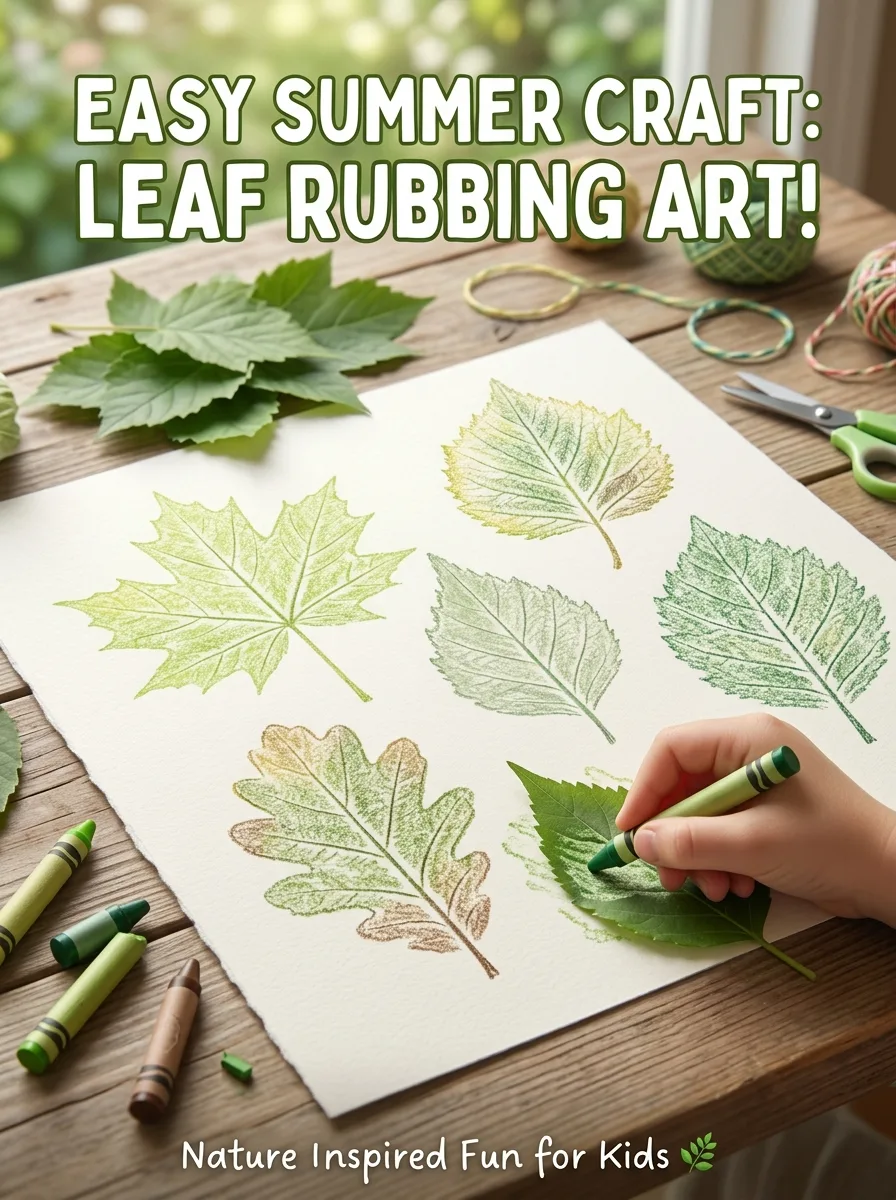 Summer leaf rubbing