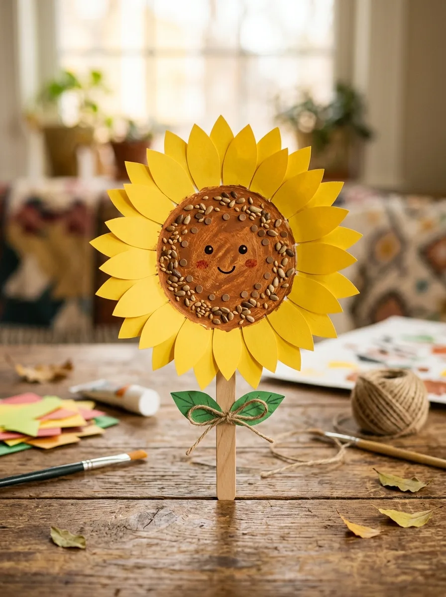 Sunflower paper plate