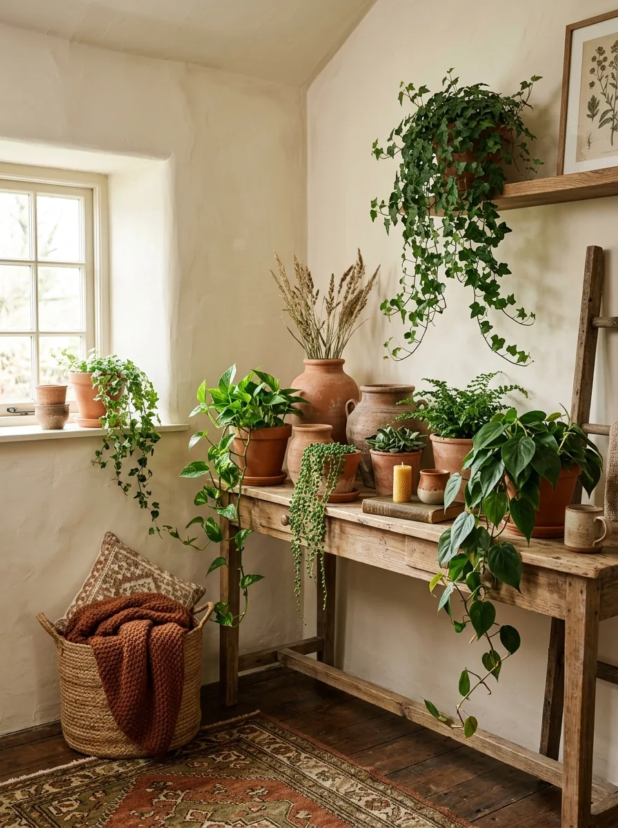 pottery on walls