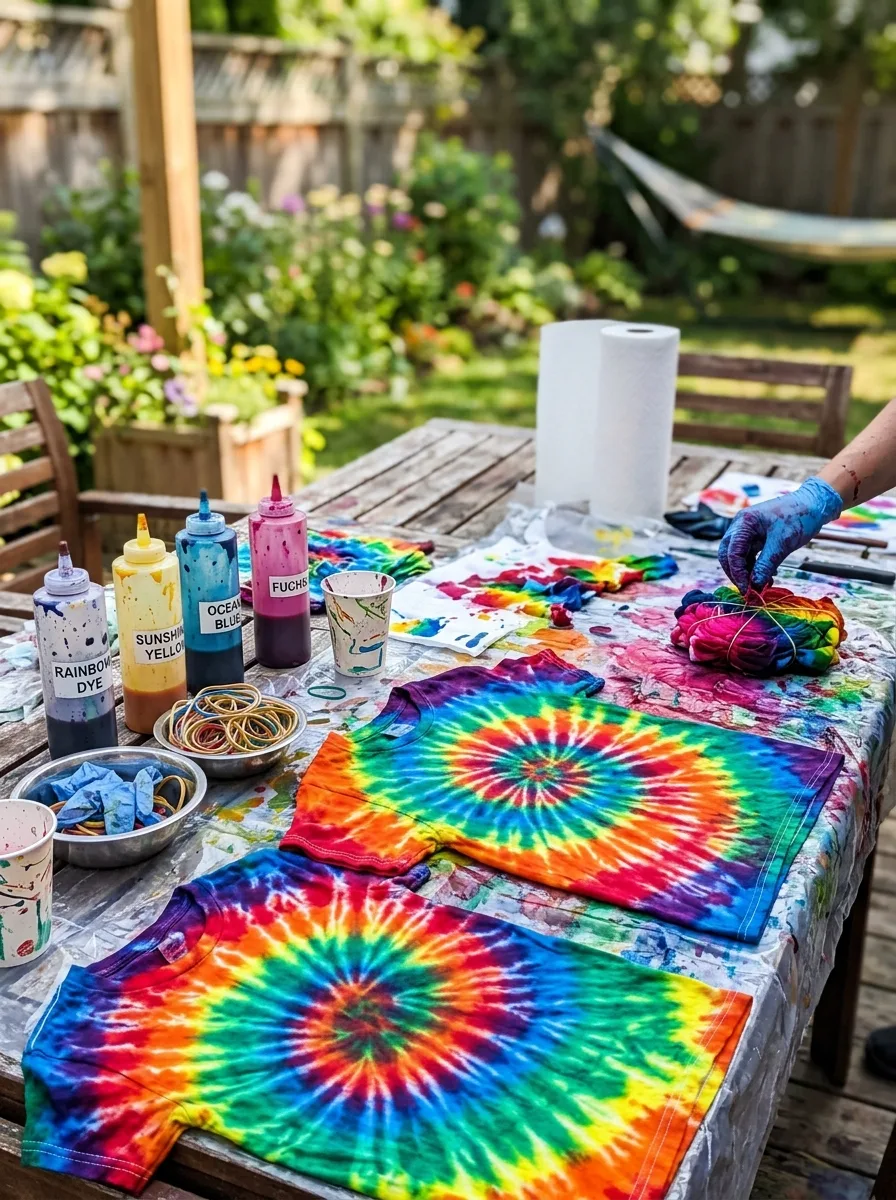 Dye shirts