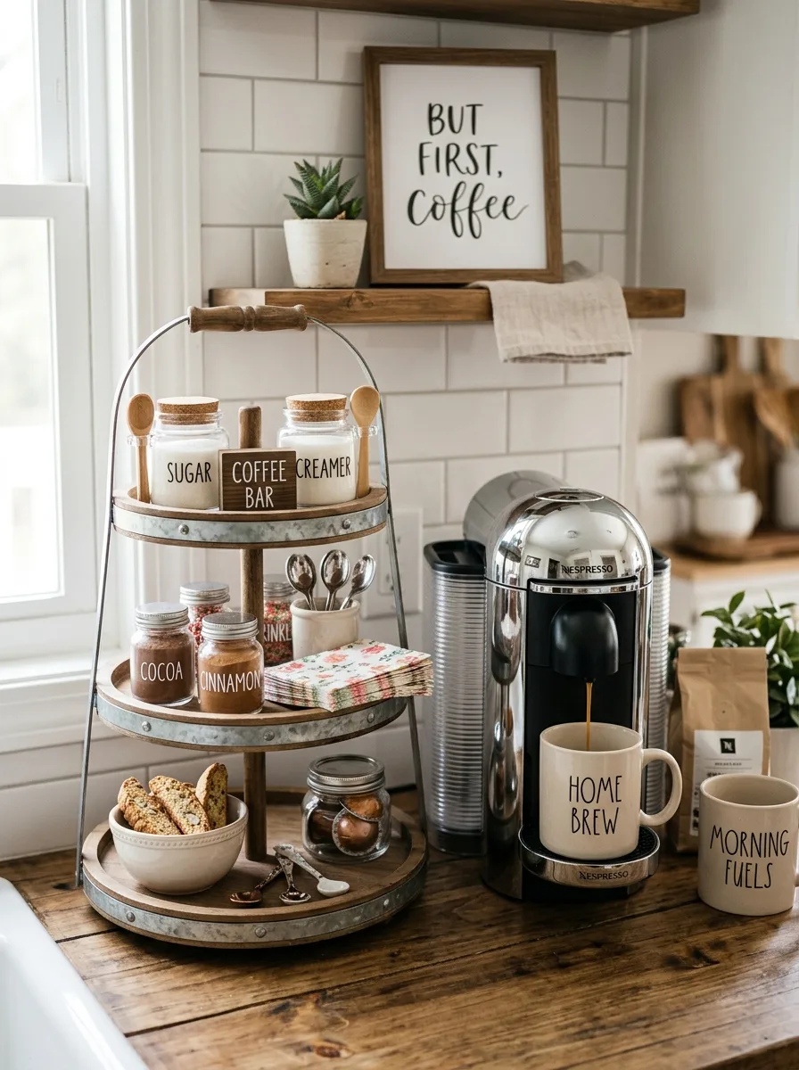 tiered tray