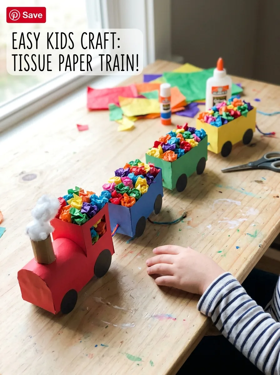 Tissue paper train