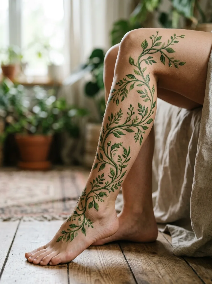 Vines and leaves
