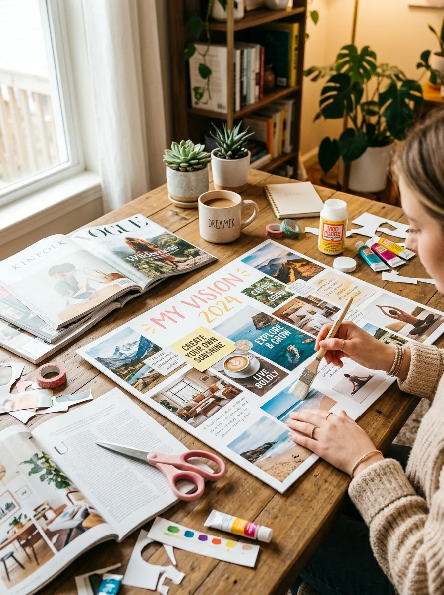 Vision board collage