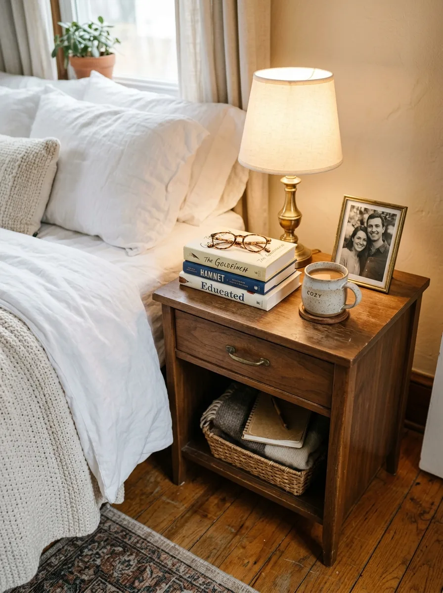 Warm nightstand