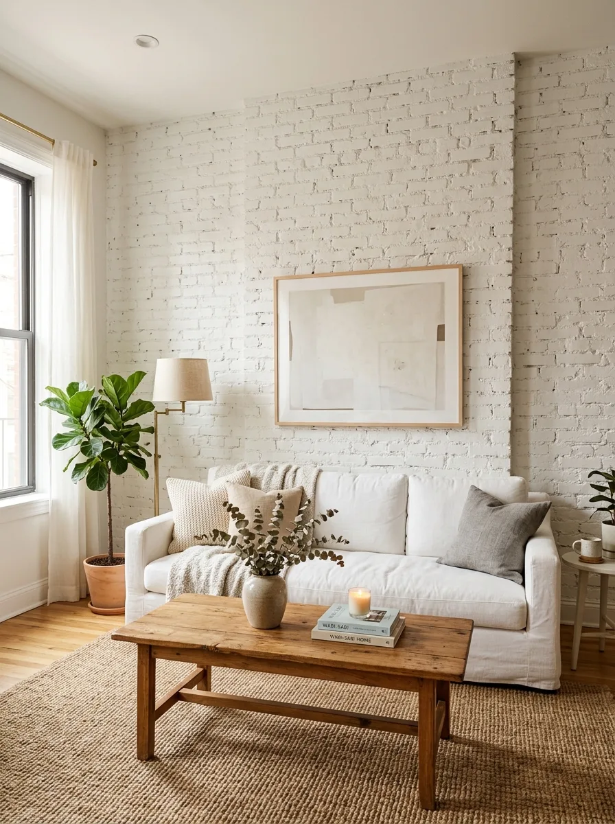 Stone accent wall