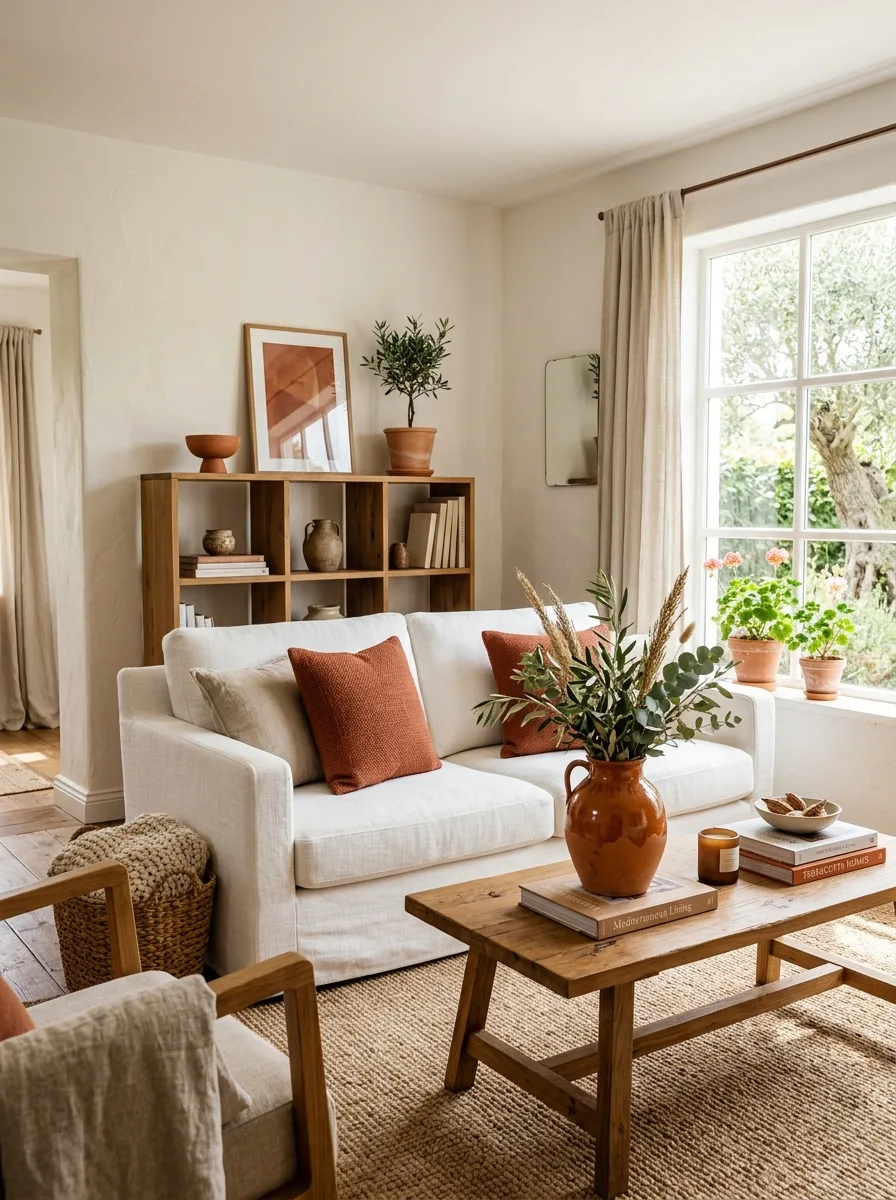white living room
