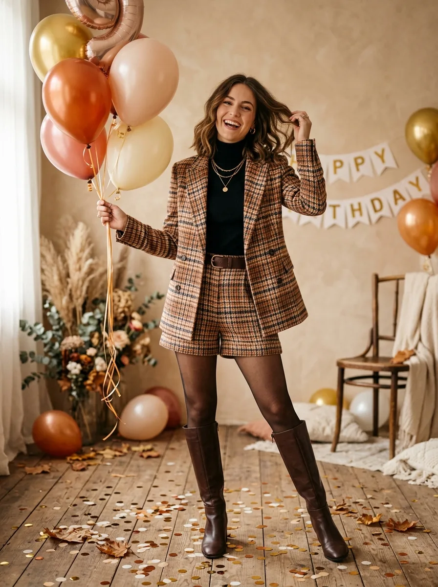 Plaid blazer