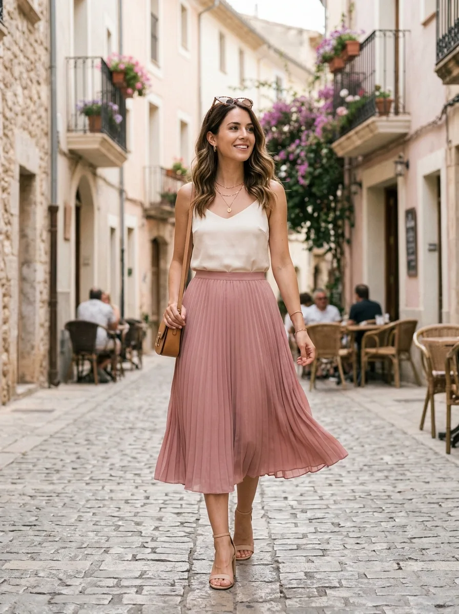 Pleated skirt