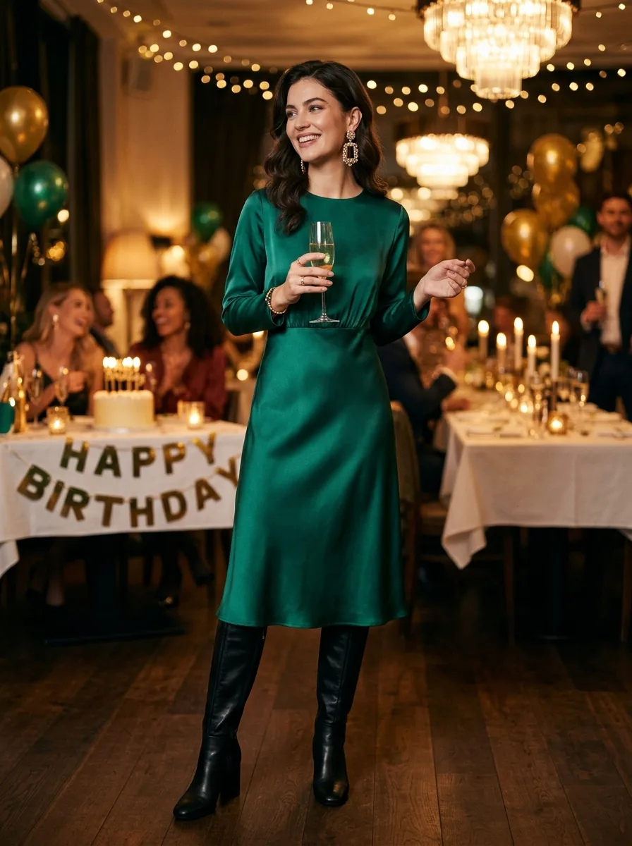 Satin dress