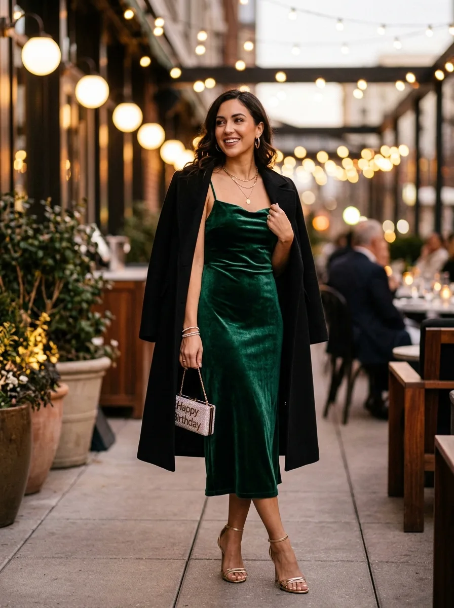 Valvet slip dress