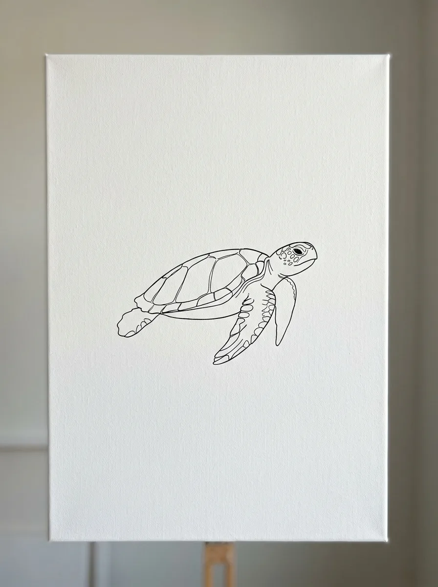Turtle line art