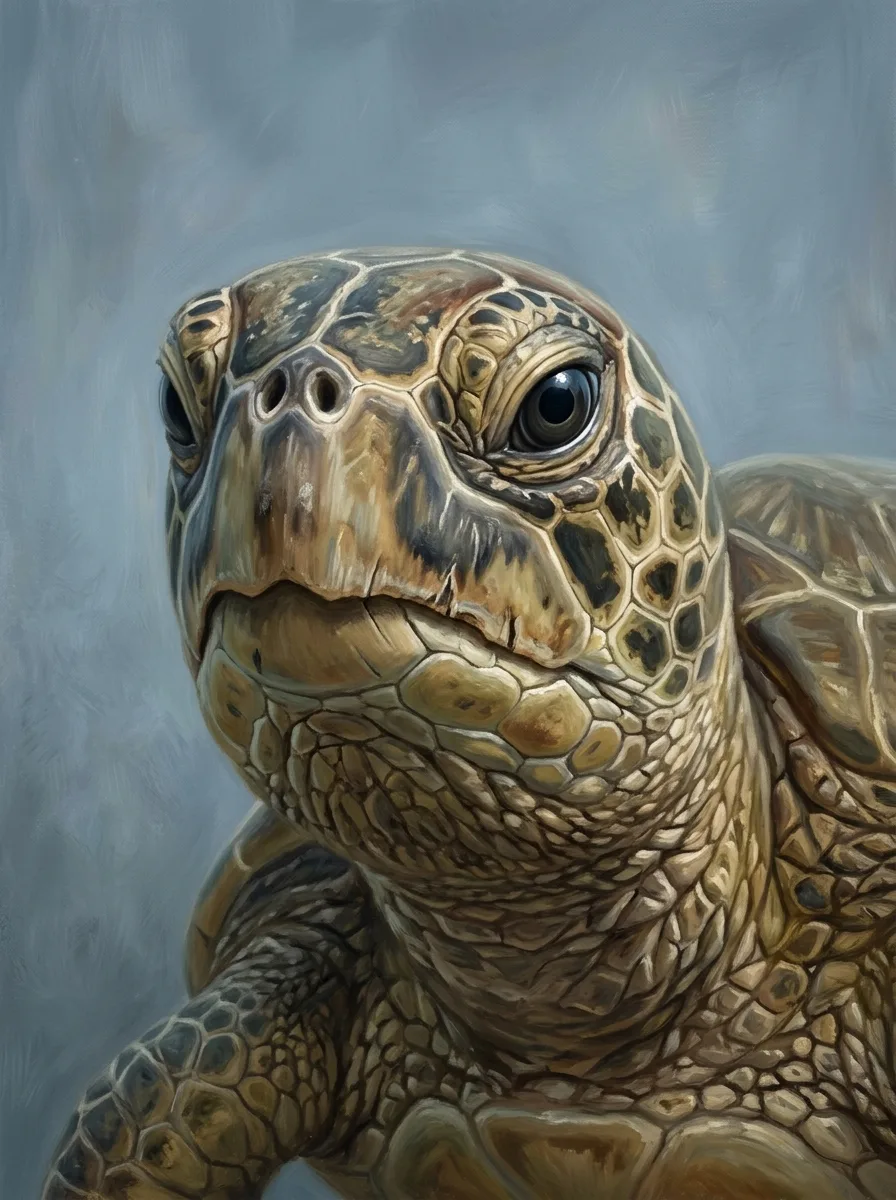 Rescued turtle