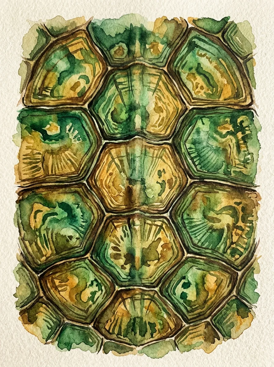 Watercolor turtle art